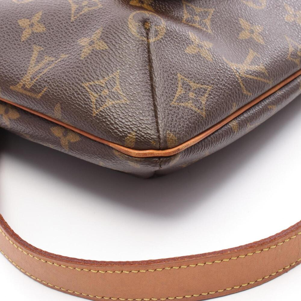LOUIS VUITTON Authentic Brown Monogram Leather Shoulder Bag - Picture 7 of 9